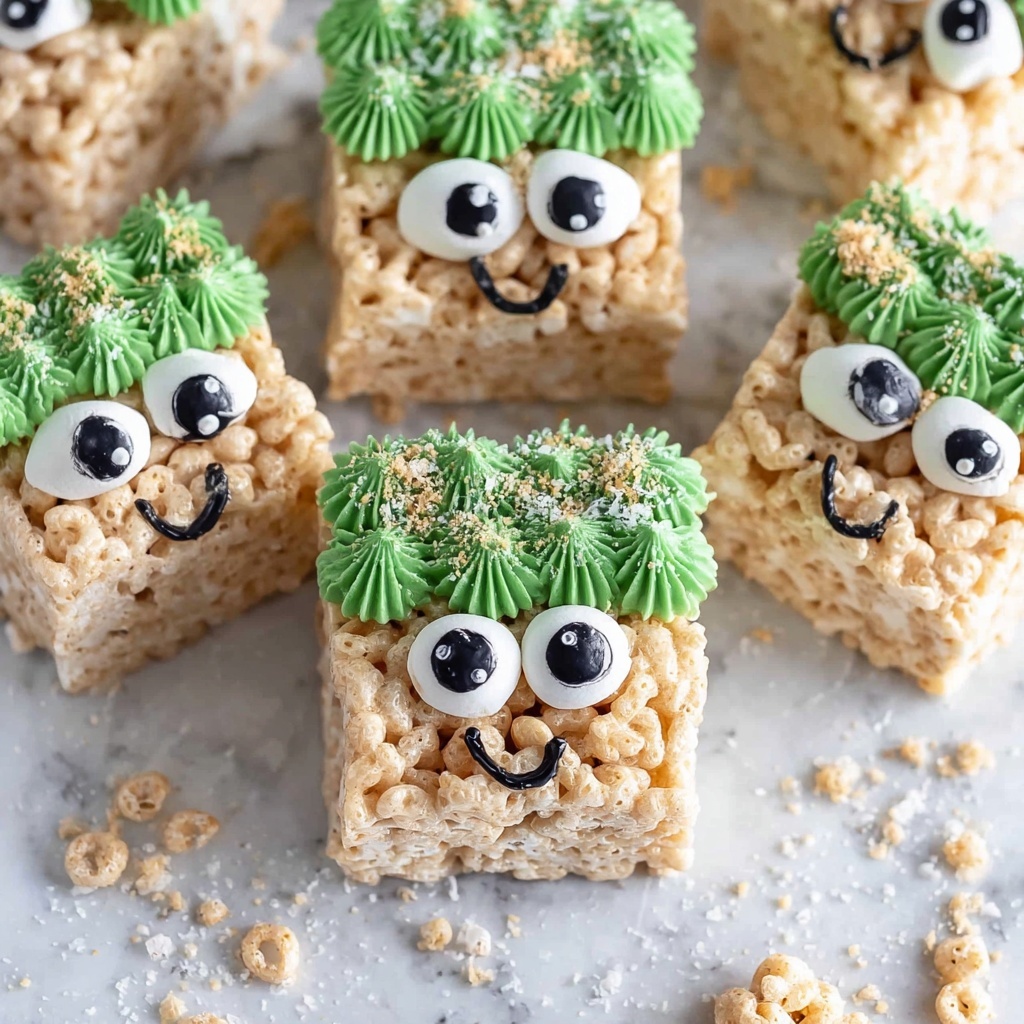 Monster Rice Krispies Treats: A Giant Halloween Dessert Recipe - Recipe Image