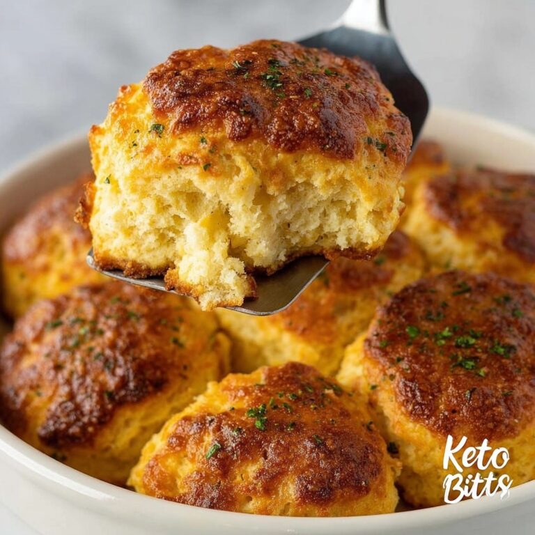 Cheesy Keto Biscuits Recipe