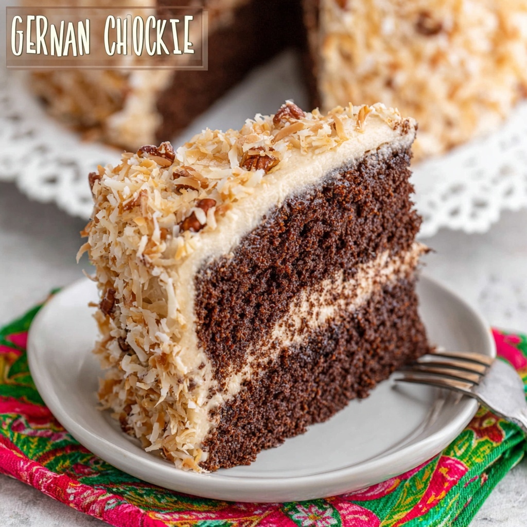Easy German Chocolate Cake Recipe - Recipe Image