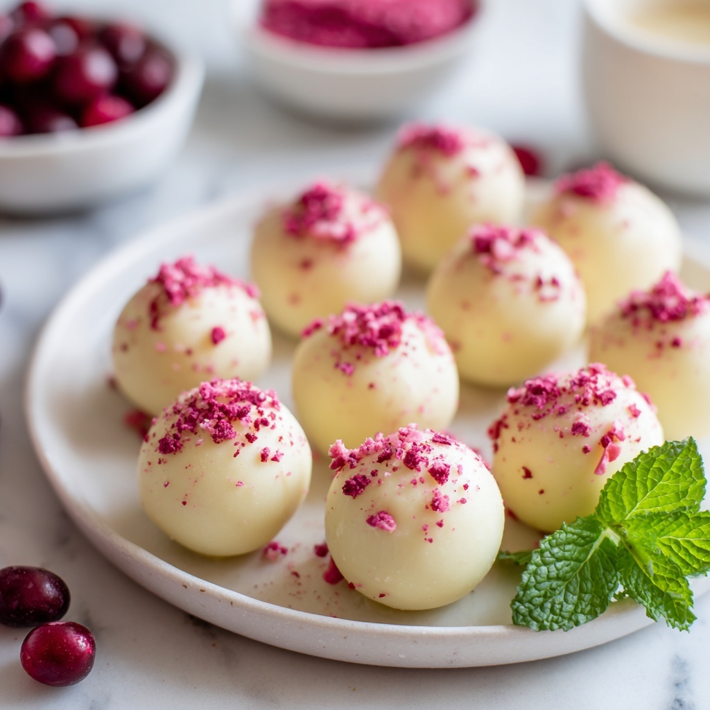 White Chocolate Raspberry Truffles Recipe - Recipe Image