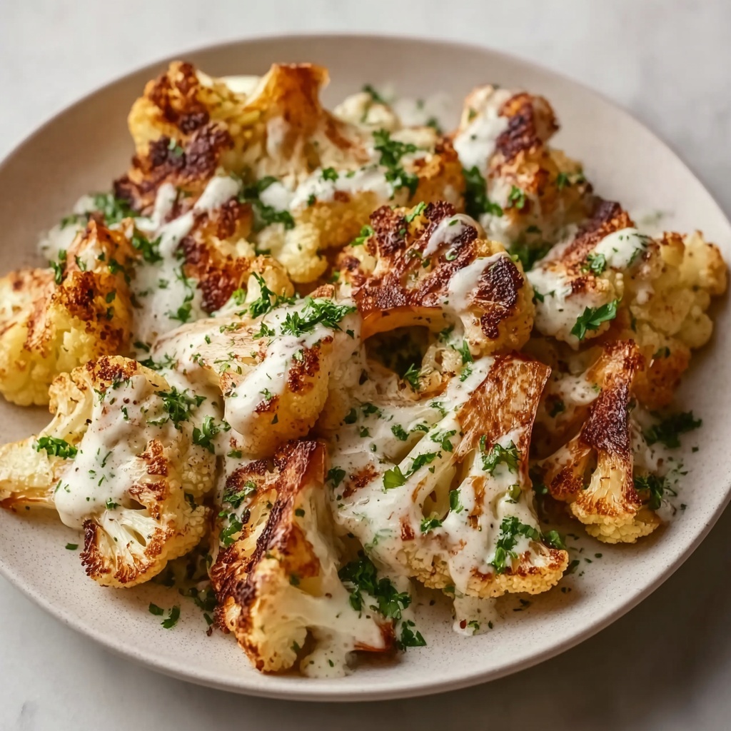 Roasted Cauliflower with Tahini Ranch Recipe - Recipe Image