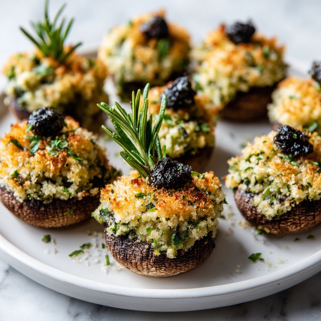 Best Christmas Stuffed Mushrooms Recipe - Recipe Image