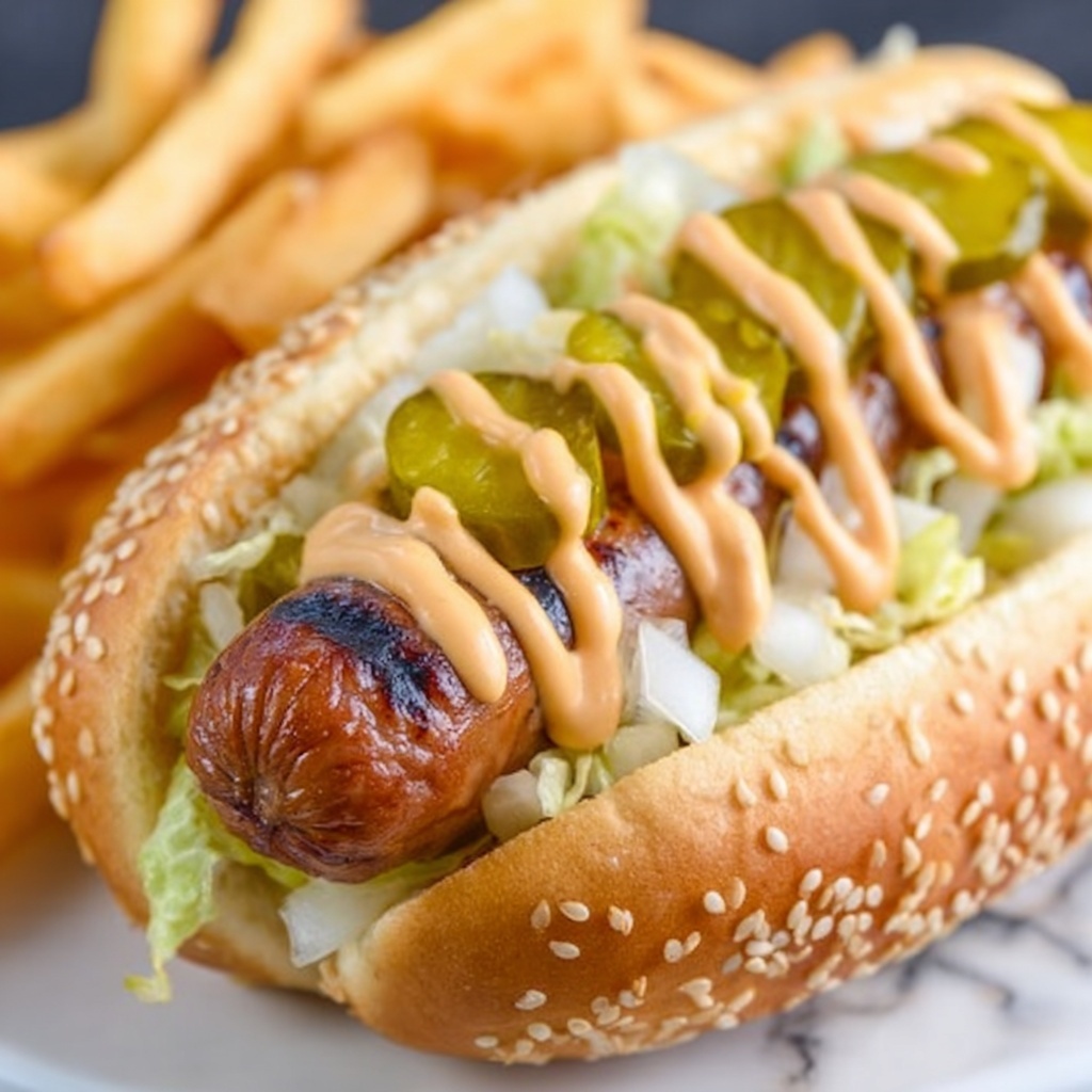 Big Mac Hot Dogs Recipe - Recipe Image
