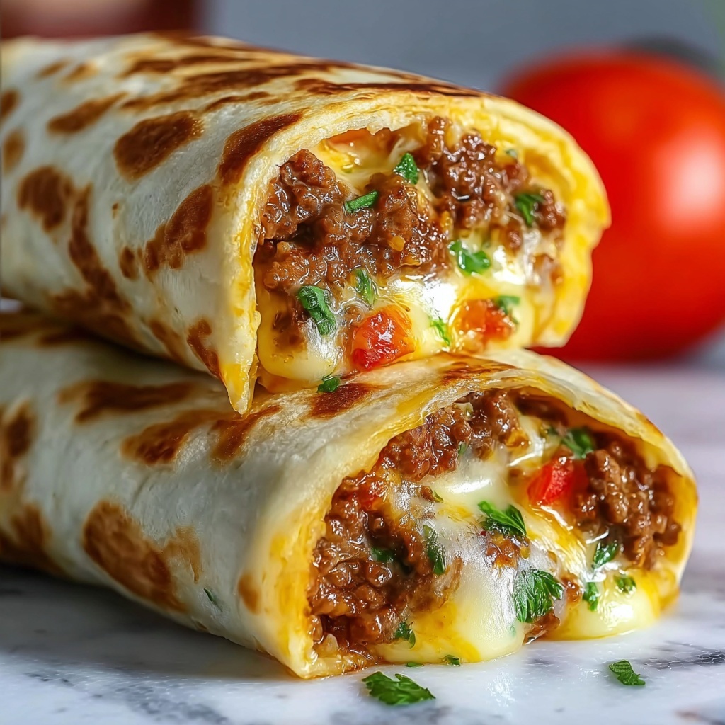 Nacho Cheese Beef Wrap Recipe - Recipe Image