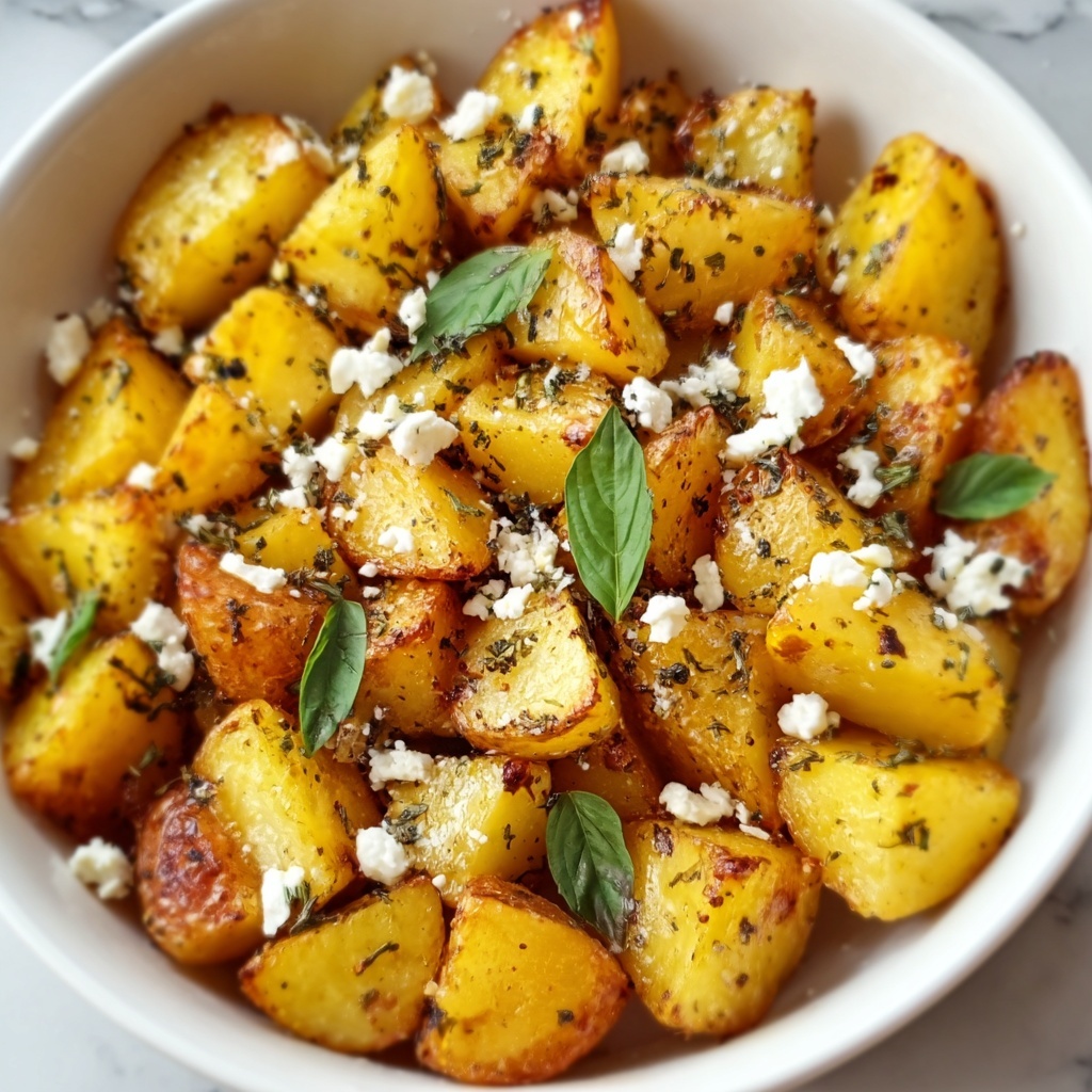 Greek Feta Roast Potatoes Recipe - Recipe Image