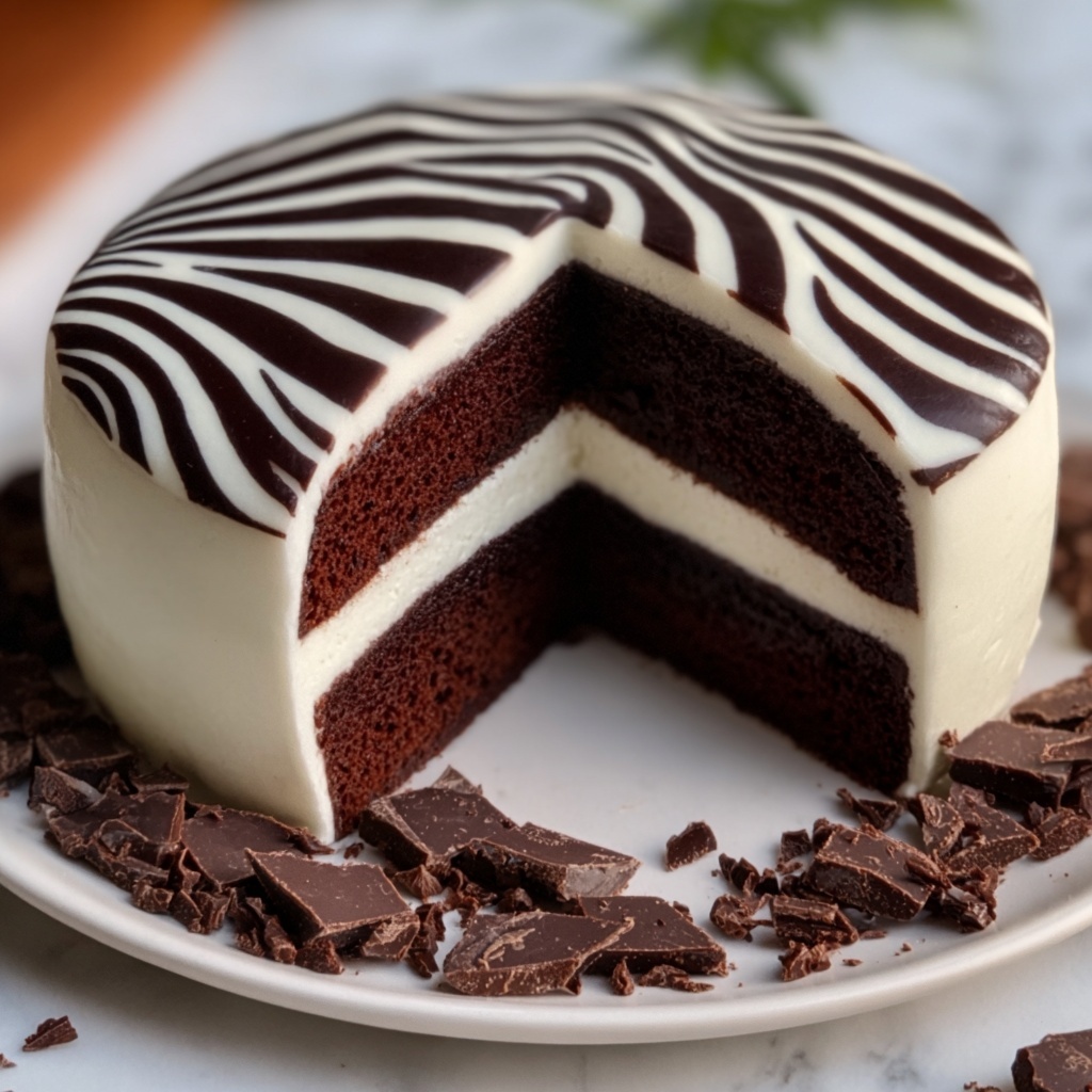 Zebra Cake Recipe - Recipe Image