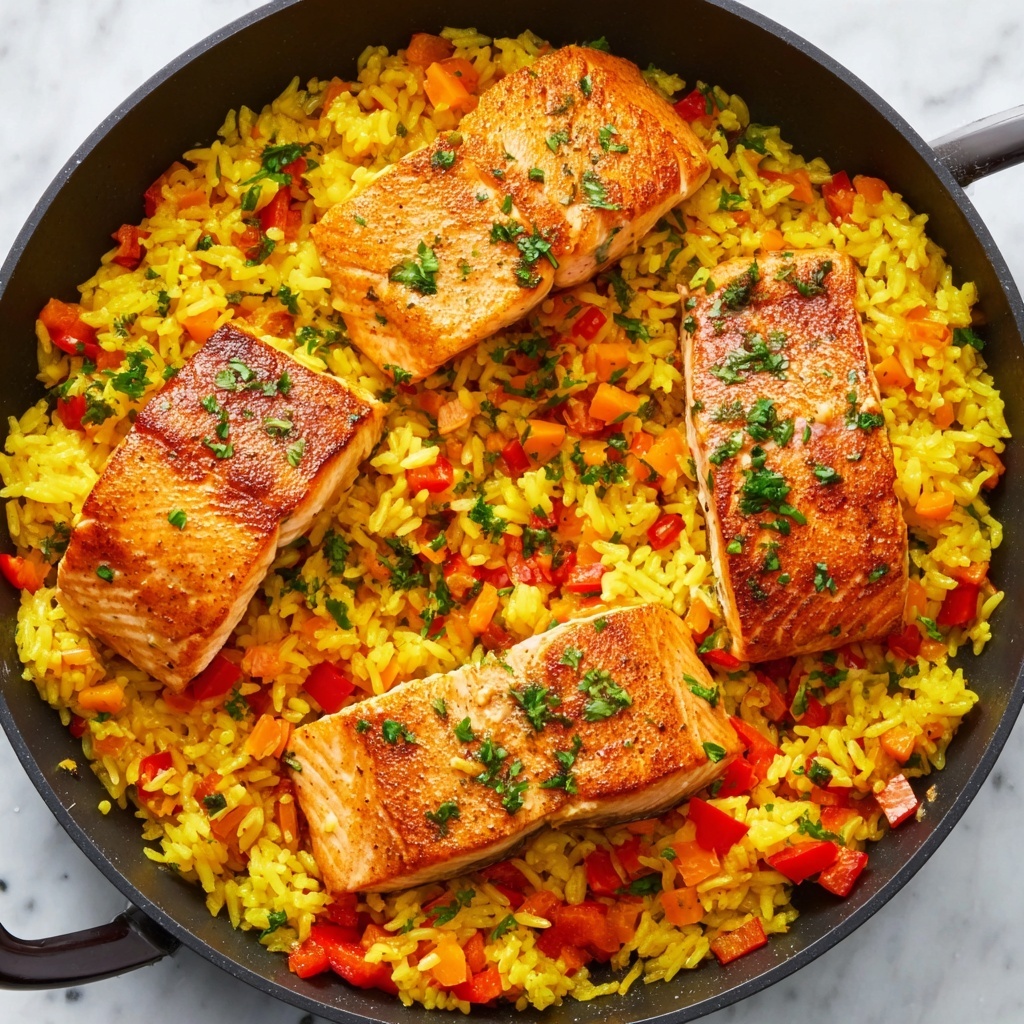 One-Pan Salmon and Rice Recipe - Recipe Image