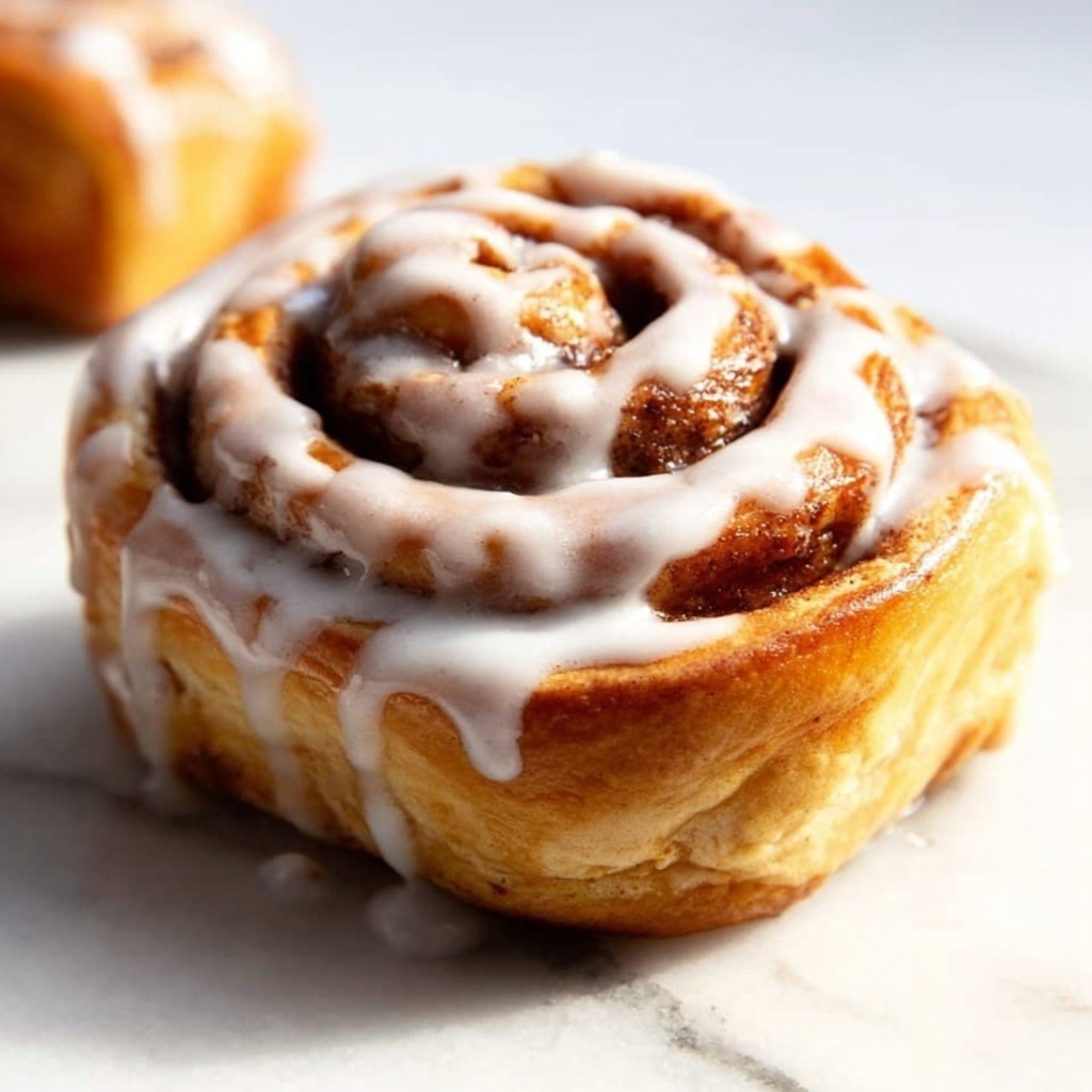 Banana Bread Cinnamon Rolls with Vegan Frosting and Banana Slices Recipe - Recipe Image