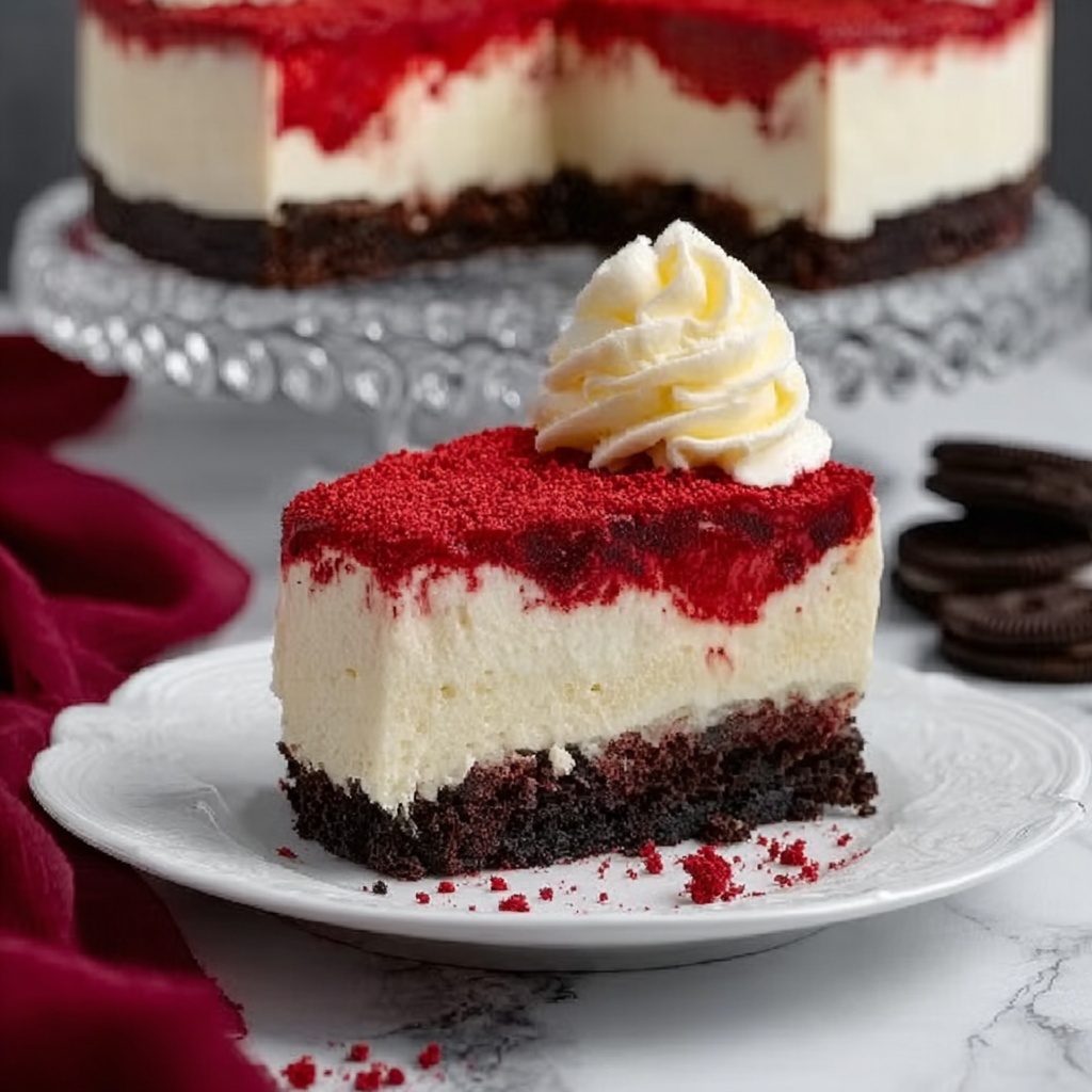 Red Velvet Cheesecake Recipe - Recipe Image