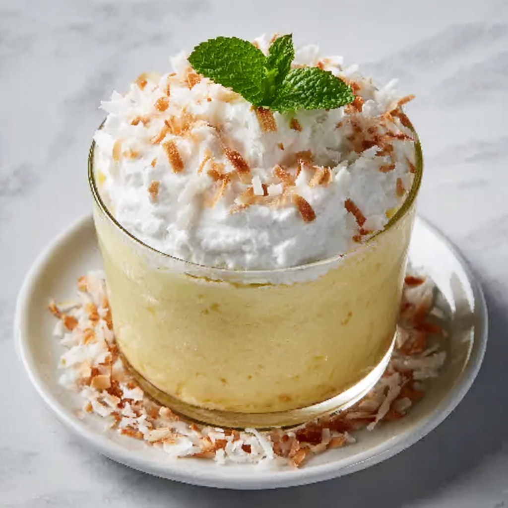 Creamy Coconut Pudding Recipe - Recipe Image