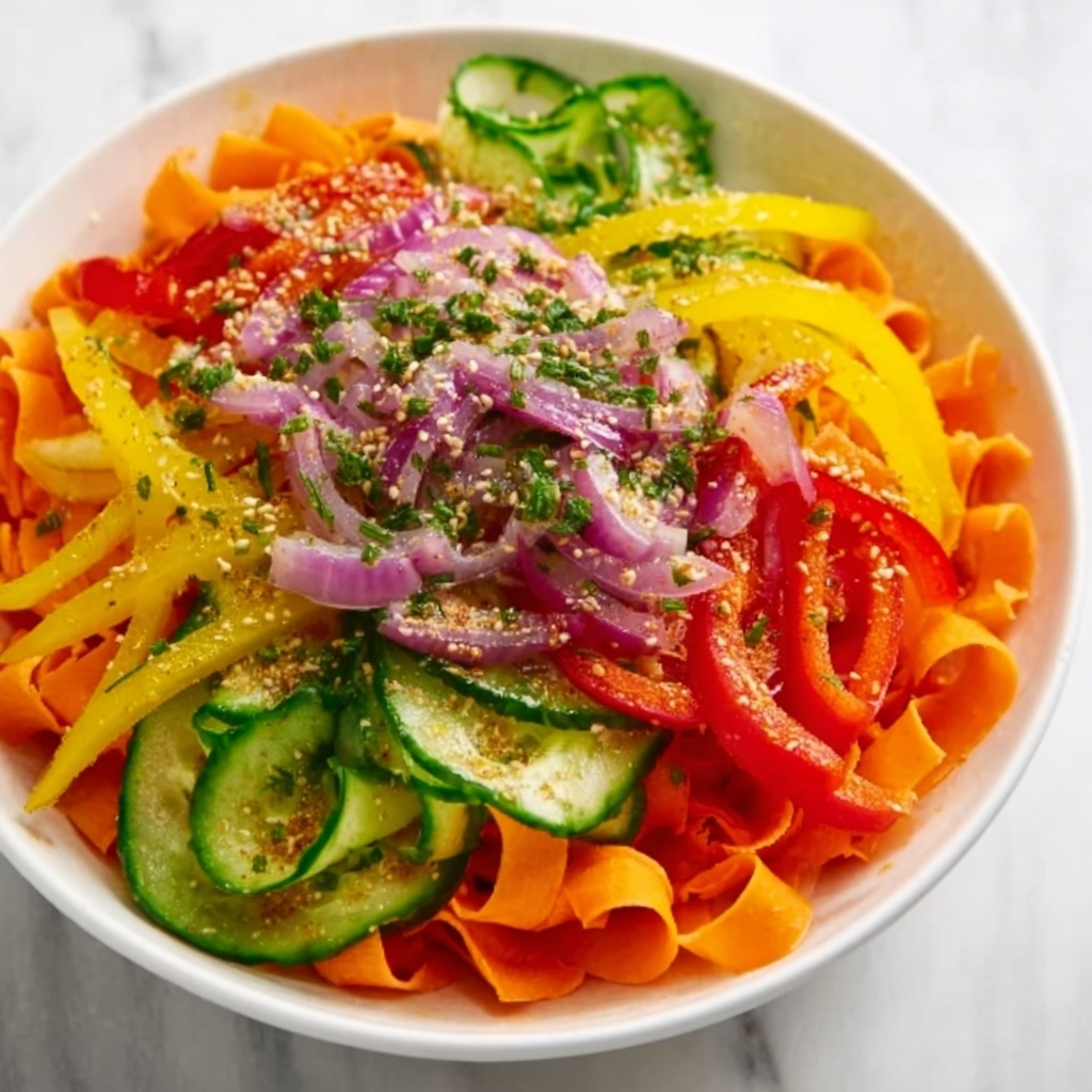 Viral Cucumber Pepper Salad Recipe - Recipe Image