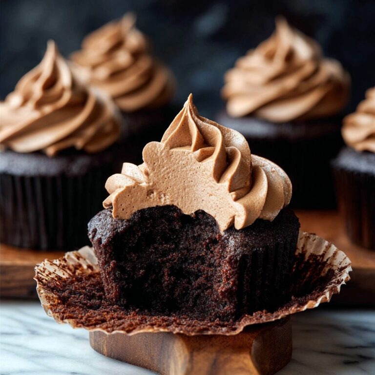 Pumpkin Chocolate Cupcakes with Rich Chocolate Frosting Recipe