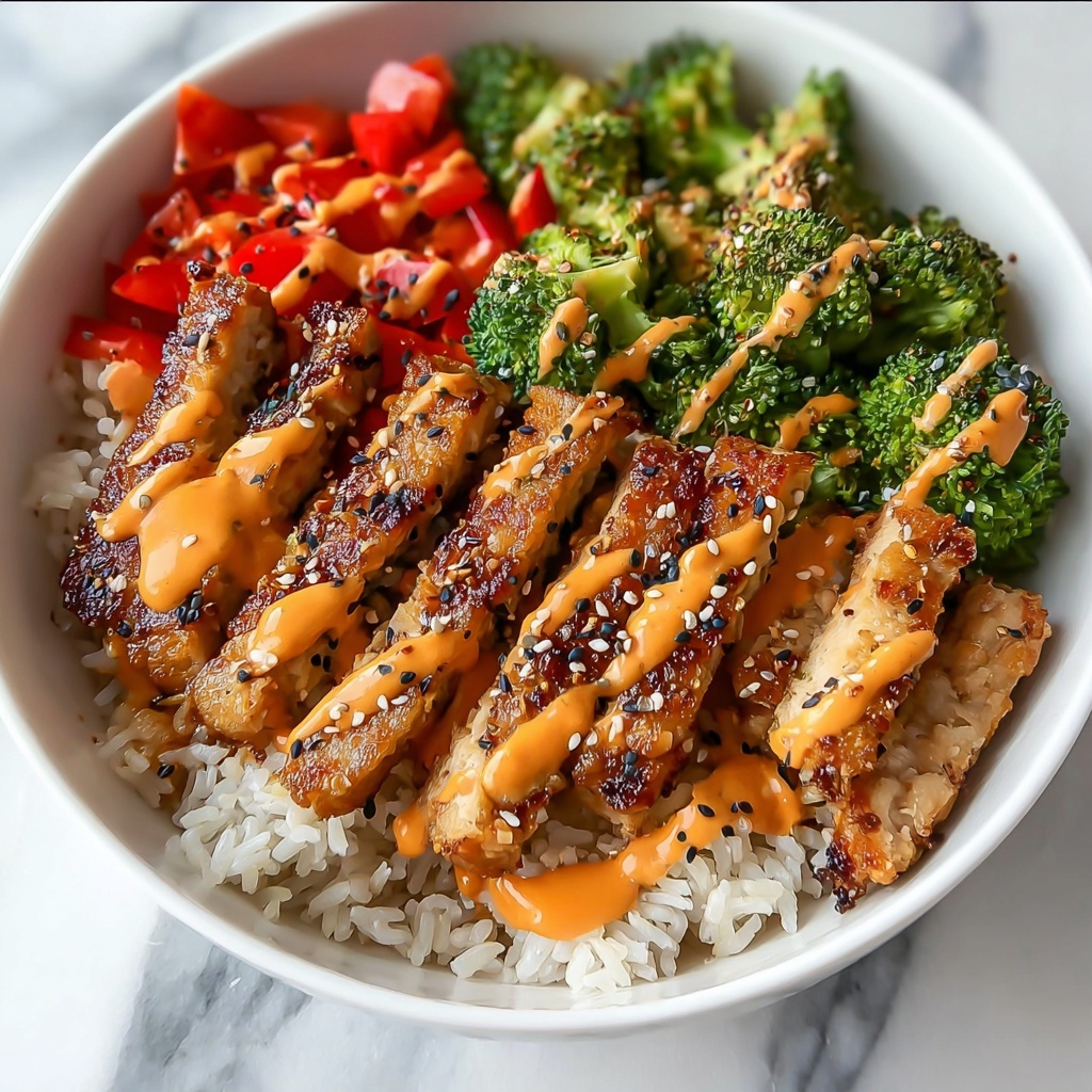 Sticky Chicken Rice Bowls Recipe - Recipe Image
