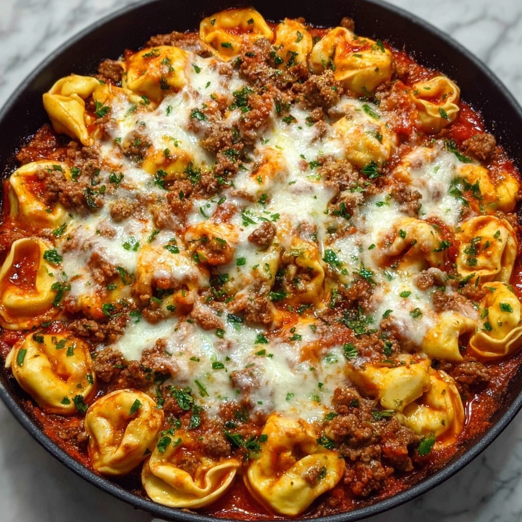 Cheesy Sausage Tortellini Bake Recipe - Recipe Image