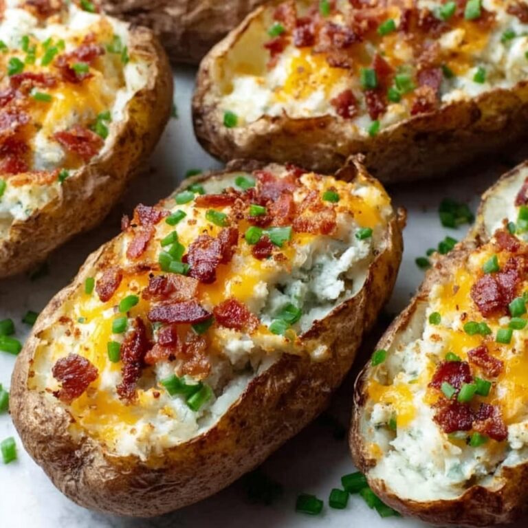 Jalapeno Popper Twice Baked Potatoes Recipe