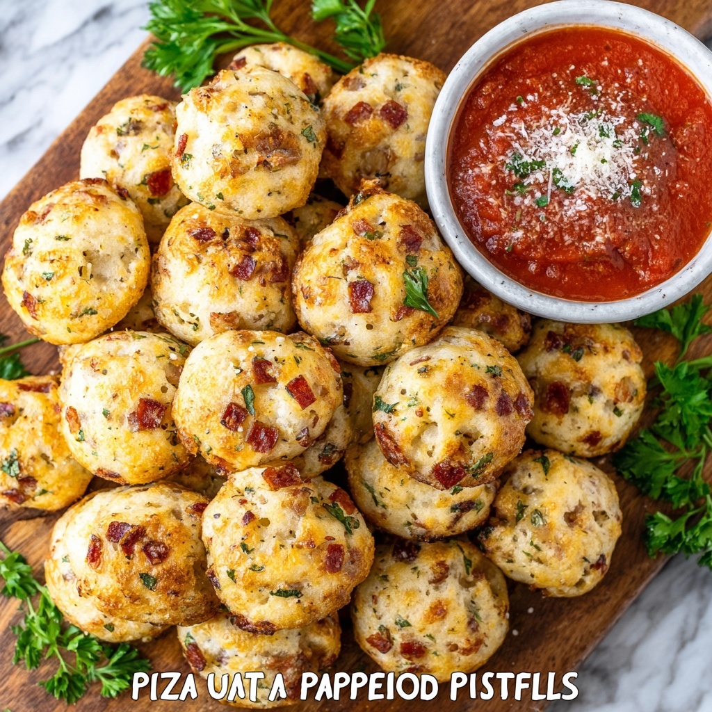 Sausage & Pepperoni Pizza Puffs Recipe - Recipe Image