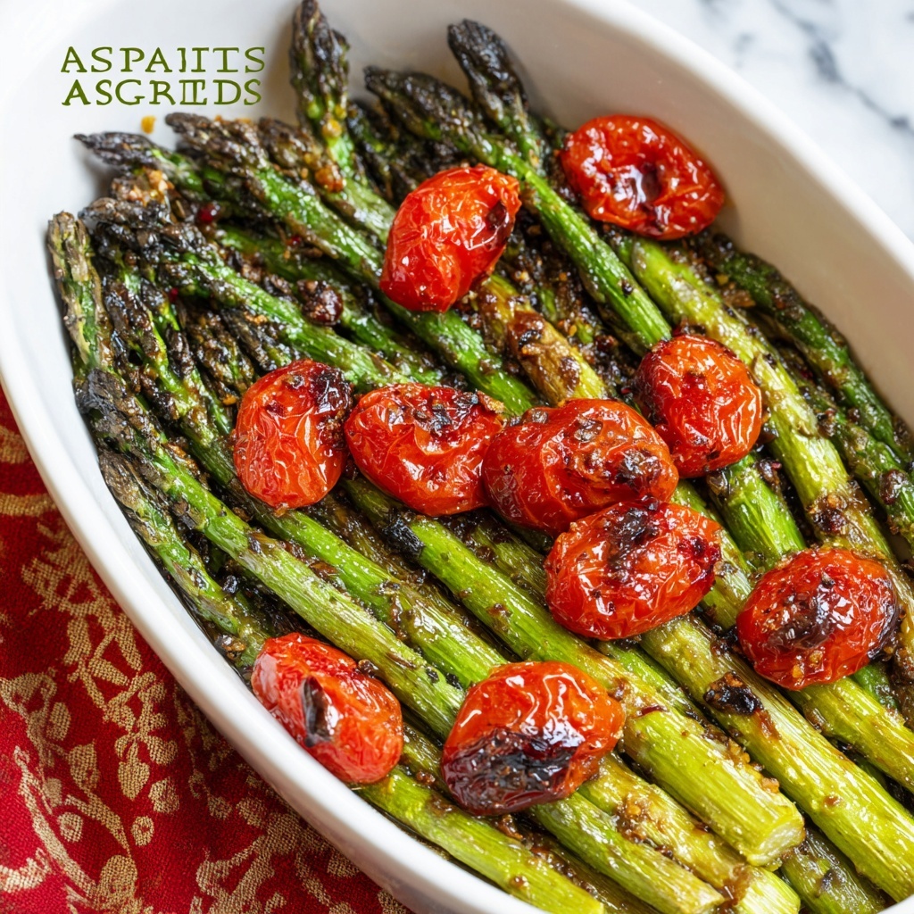 Roasted Asparagus & Tomatoes with Parmesan Recipe - Recipe Image