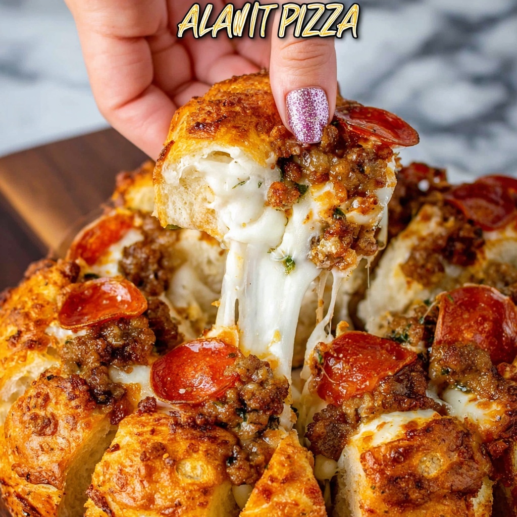 Pull-Apart Pizza Recipe - Recipe Image