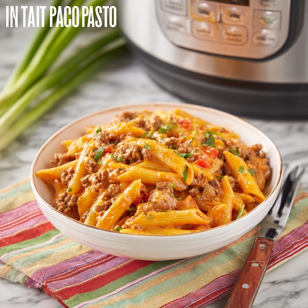 Instant Pot Taco Pasta Recipe - Recipe Image