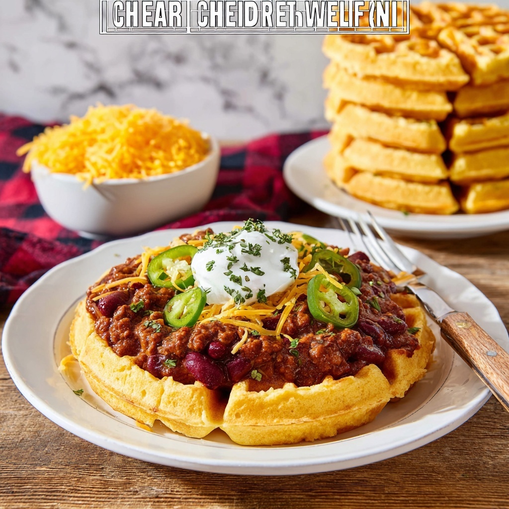 Cheddar Cornbread Waffles Recipe - Recipe Image