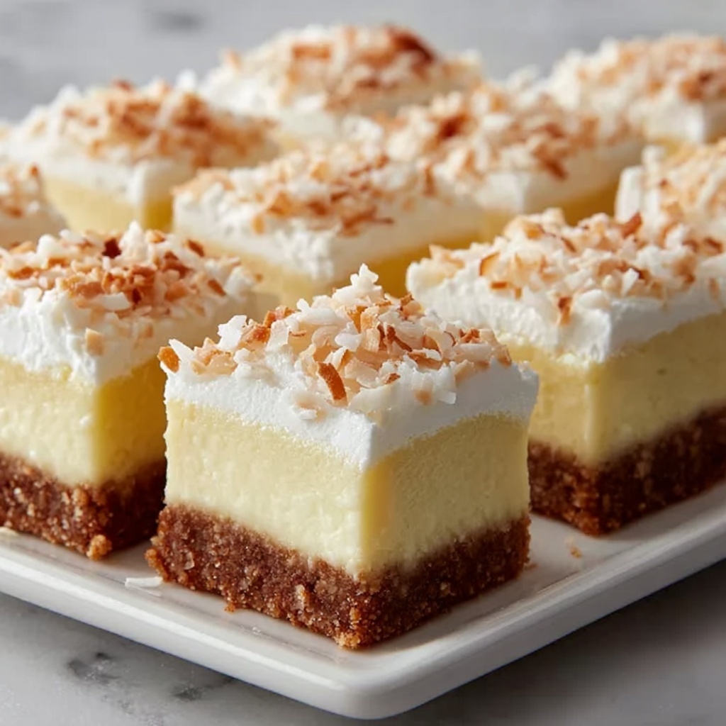 Coconut Rum Extract Snow Squares Recipe - Recipe Image