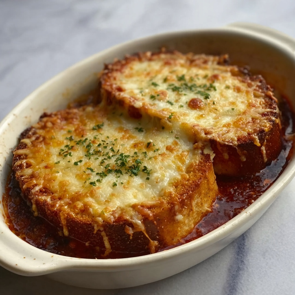 Grilled Cheese and Tomato Soup Casserole Recipe - Recipe Image