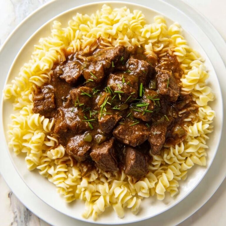 Slow Cooker Amish Beef and Noodles Recipe