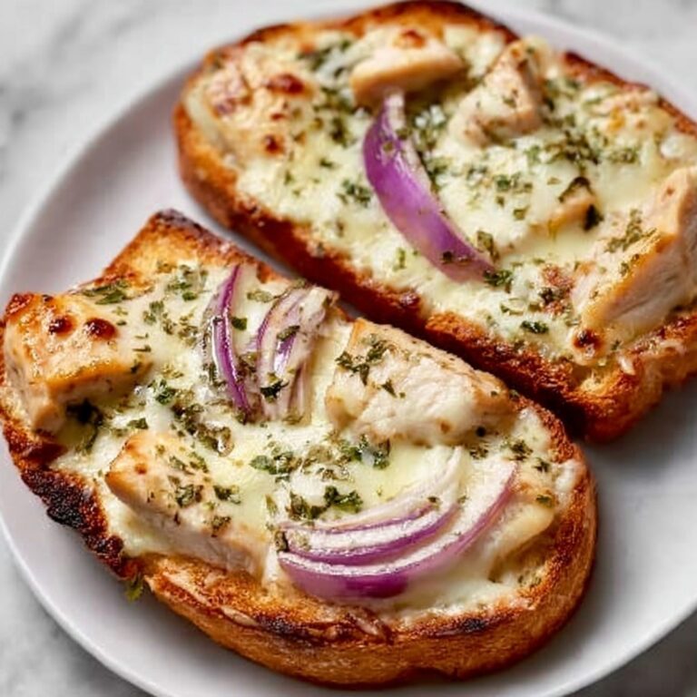 French Bread Chicken Alfredo Pizza Recipe