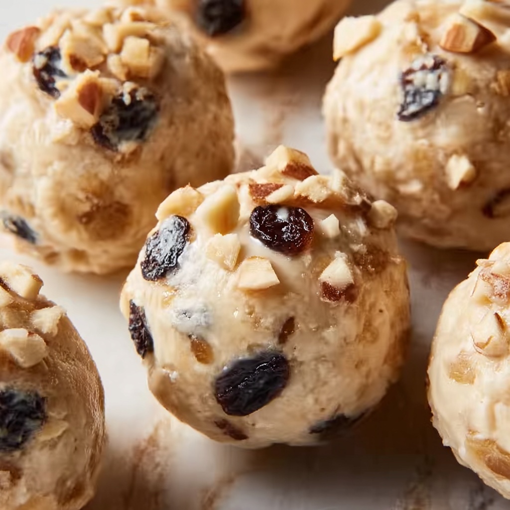 Oatmeal Raisin Cookie Protein Balls Recipe - Recipe Image