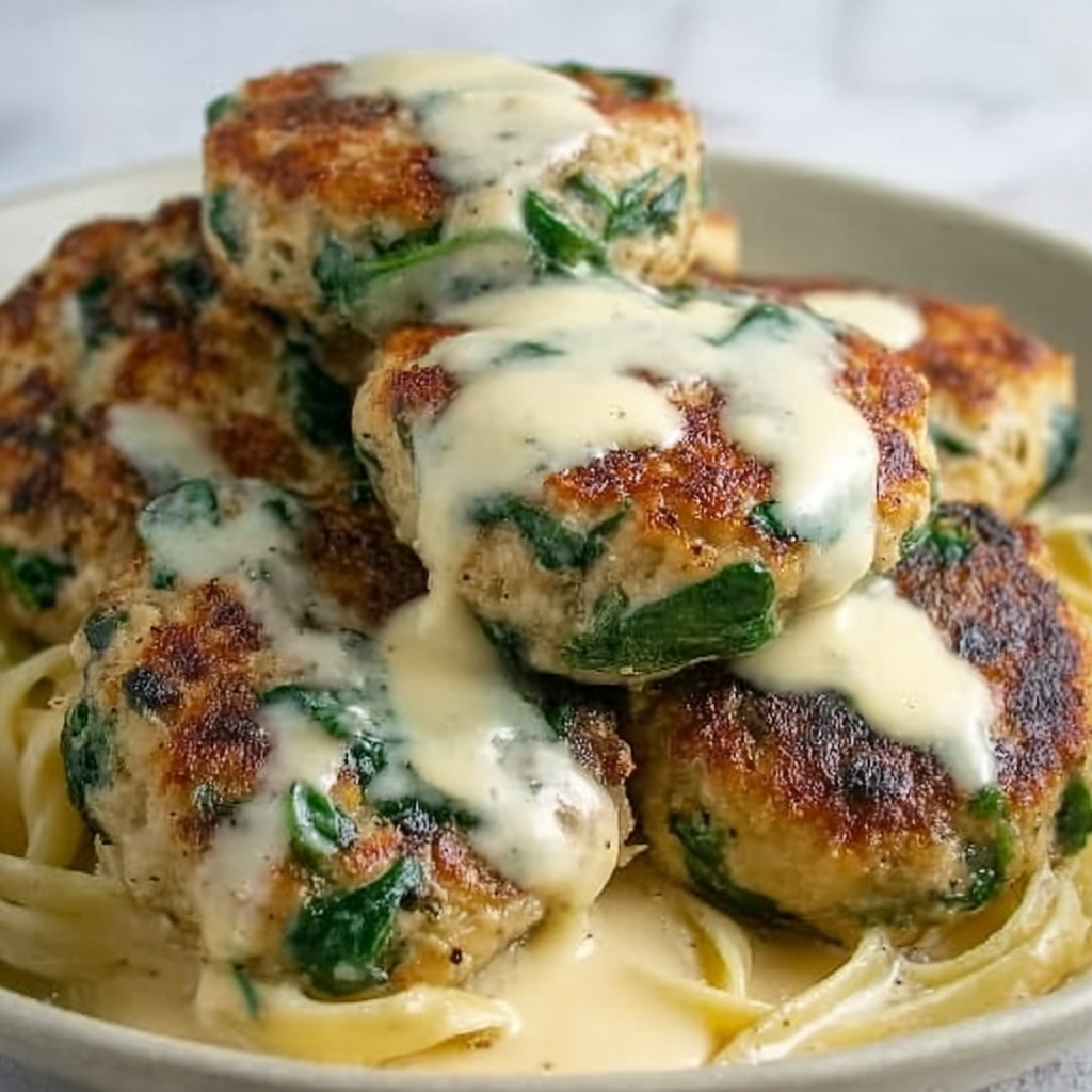 Chicken Ricotta Meatballs with Spinach Recipe - Recipe Image