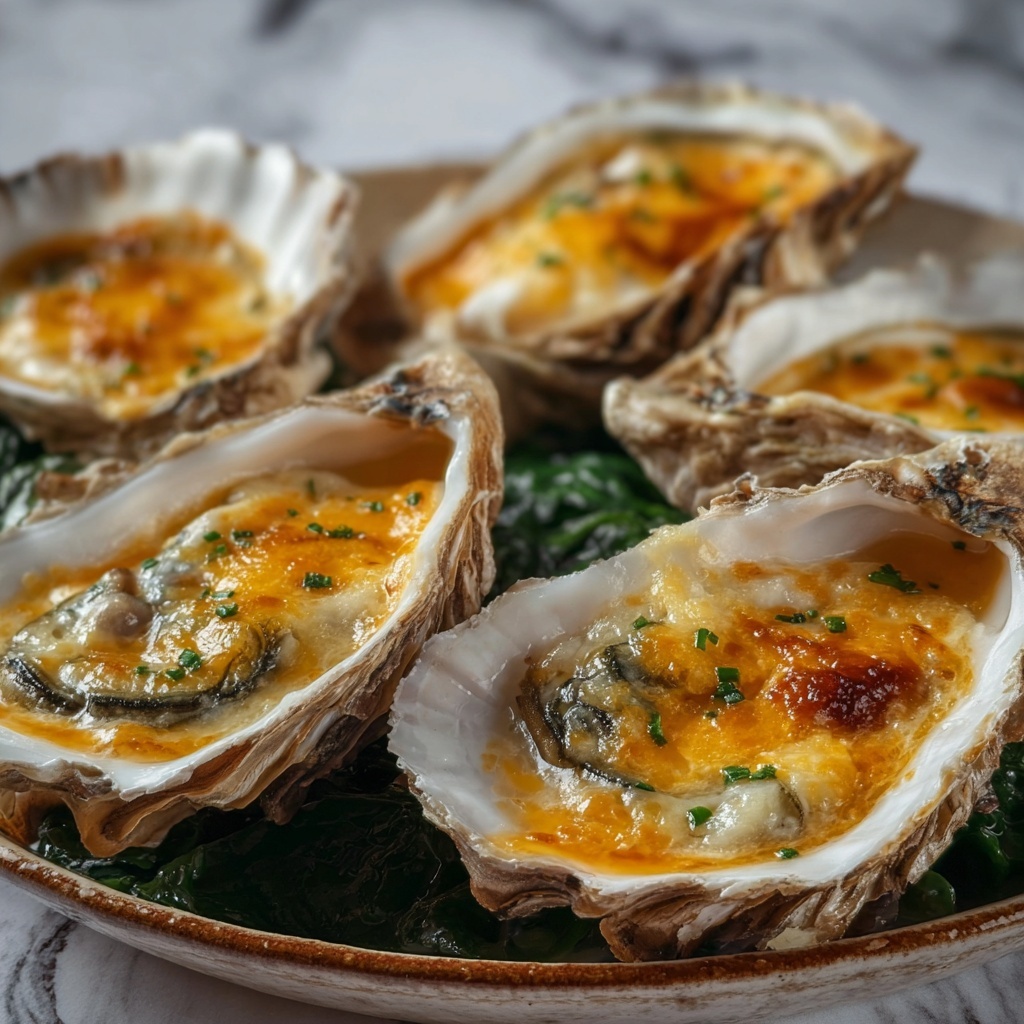 Baked Oysters with Garlic Parmesan Breadcrumbs Recipe - Recipe Image
