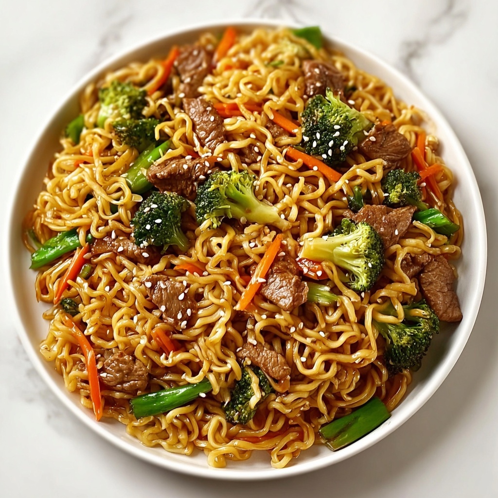 Savory Chicken Ramen Stir Fry Recipe - Recipe Image