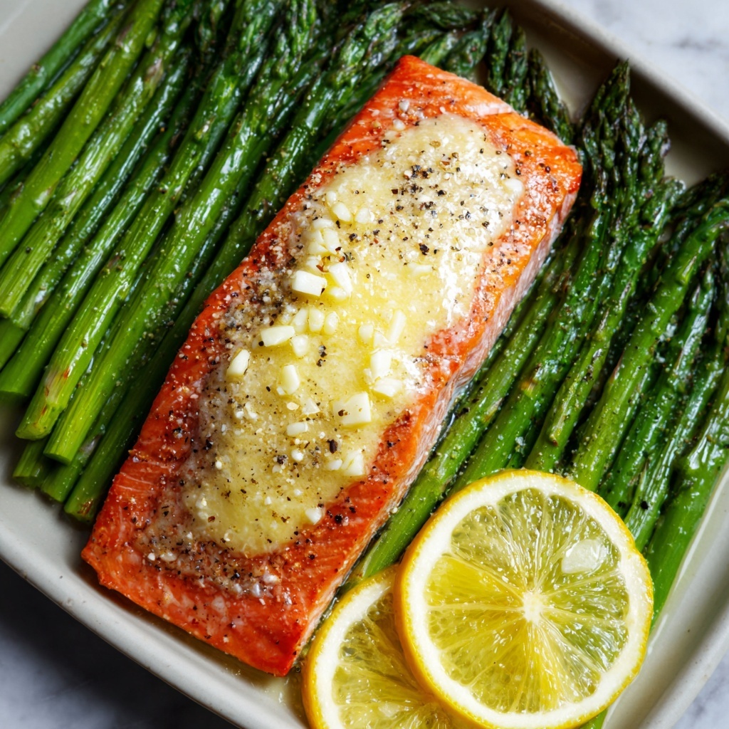 Lemon Pepper Salmon with Optional Garlic Parmesan Asparagus Recipe - Recipe Image