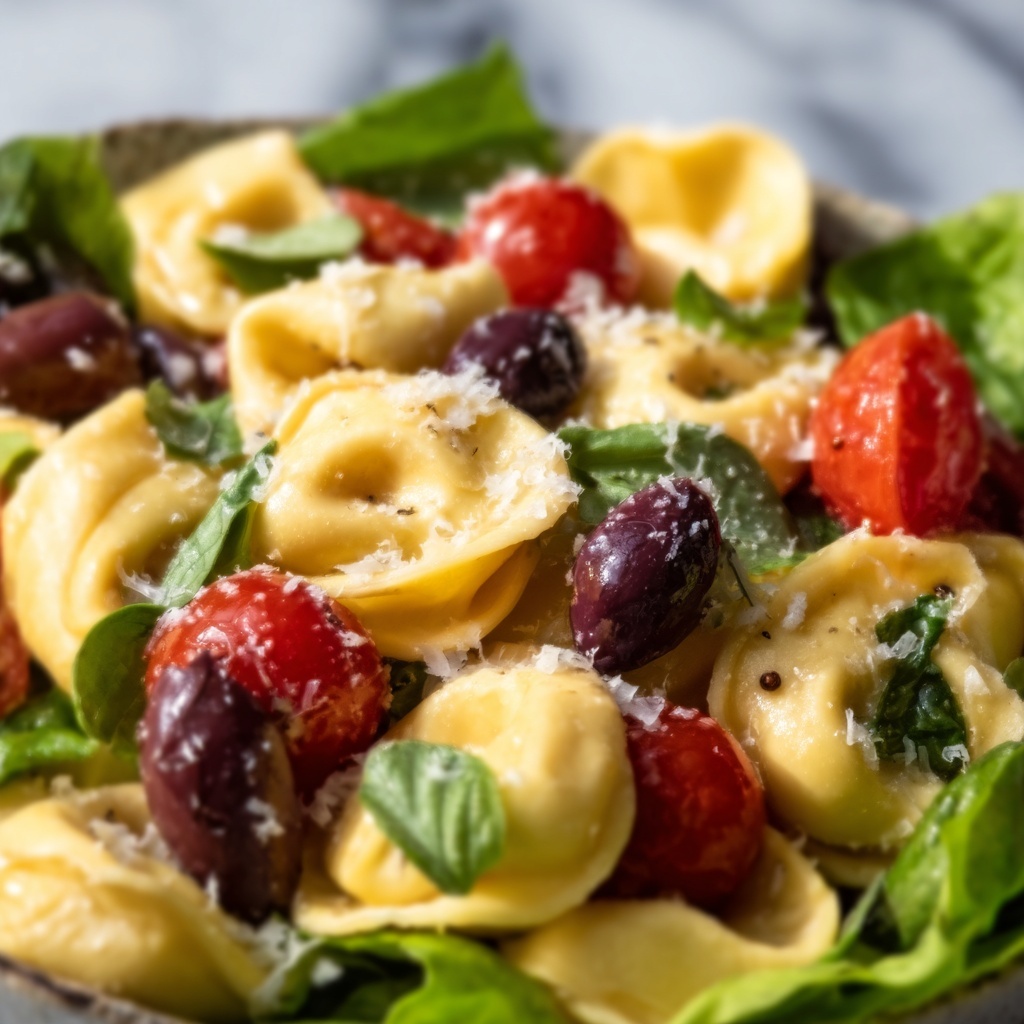 Tortellini Pasta Salad with Cherry Tomatoes, Cucumber, and Feta Recipe - Recipe Image