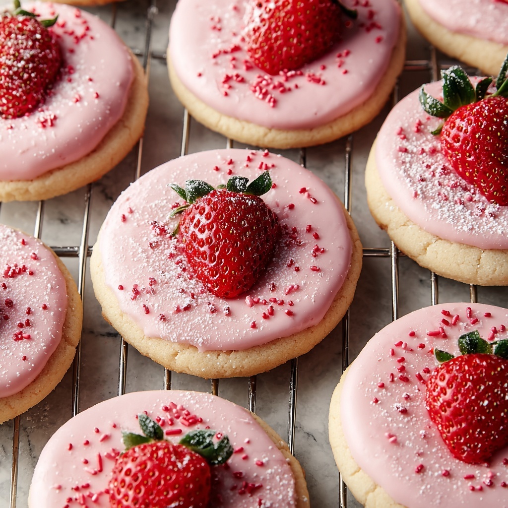 Double Strawberry Sugar Cookies Recipe - Recipe Image