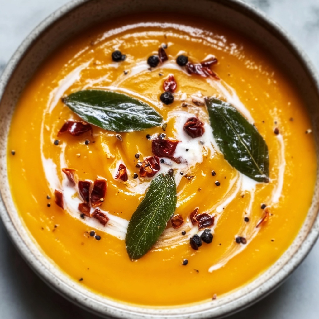 Roasted Butternut Squash and Chili Soup Recipe - Recipe Image