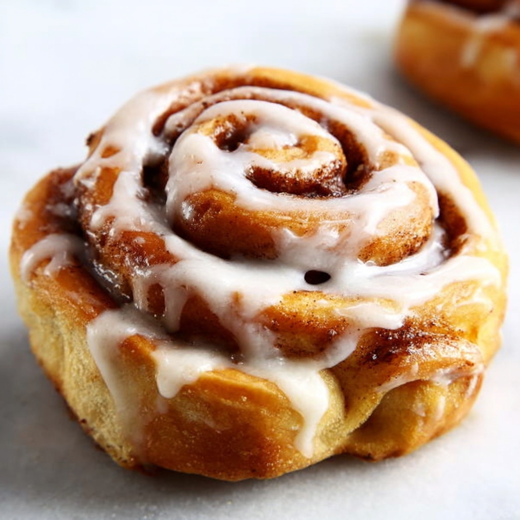 Banana Bread Cinnamon Rolls with Vegan Frosting and Banana Slices Recipe - Recipe Image