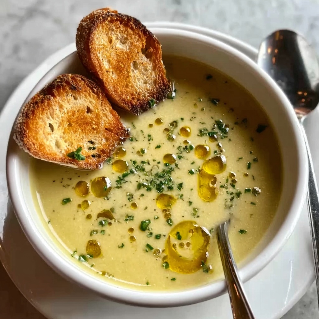 Country French Garlic Soup Recipe - Recipe Image