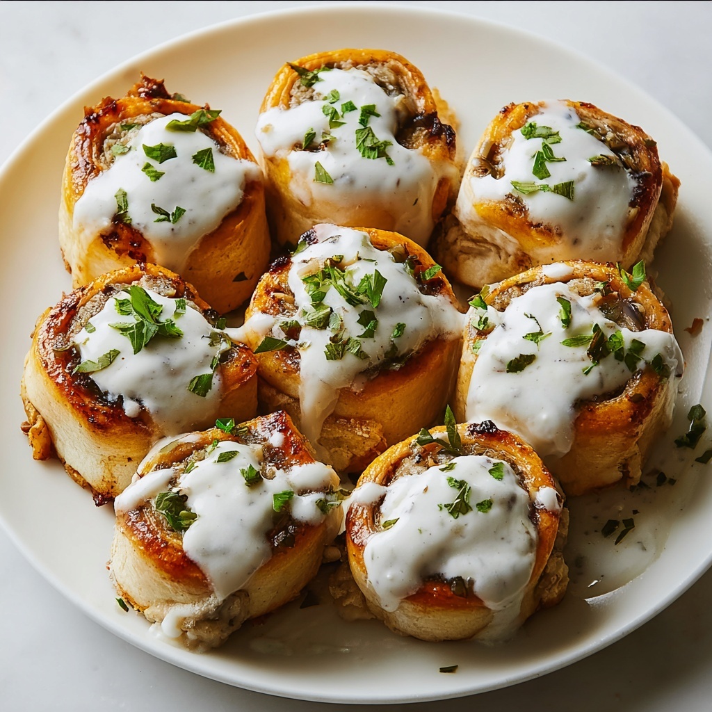 Buffalo Chicken-Stuffed Rolls Recipe - Recipe Image