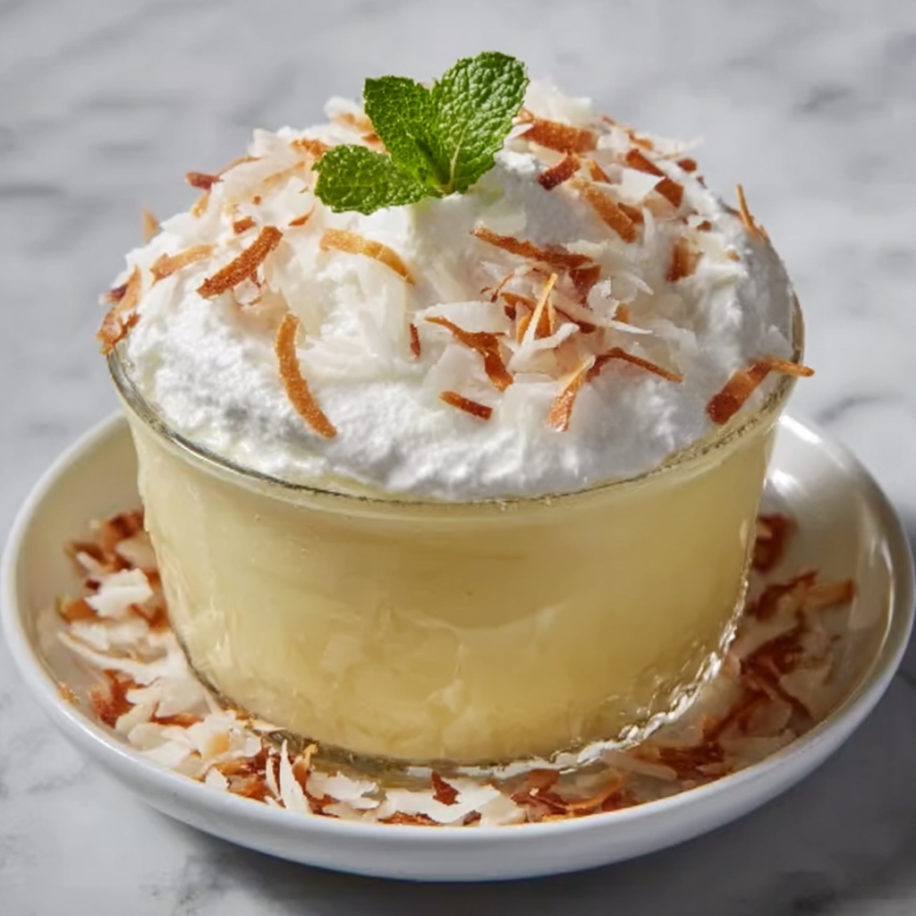 Creamy Coconut Pudding Recipe - Recipe Image