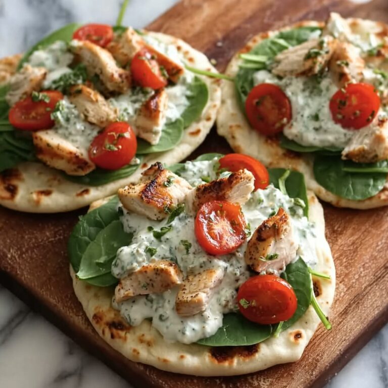 Tzatziki Chicken & Veggie Naan Pizza Recipe