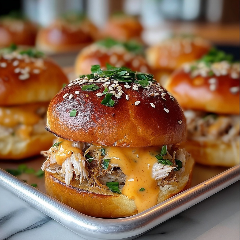 Turkey Cheese Sliders: Easy and Delicious Mini Sandwiches Recipe - Recipe Image