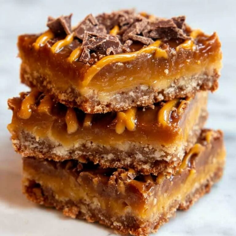 Chocolate Caramel Oatmeal Cookie Bars Recipe