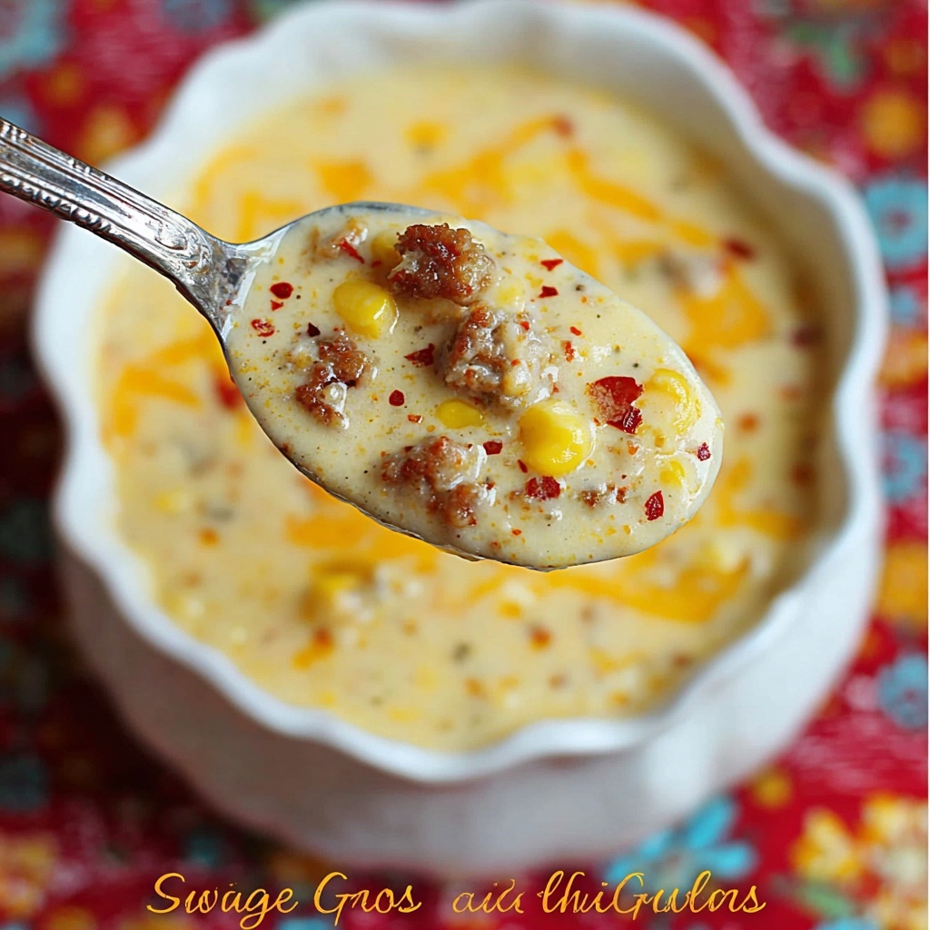 Sausage & Corn Chowder Recipe - Recipe Image