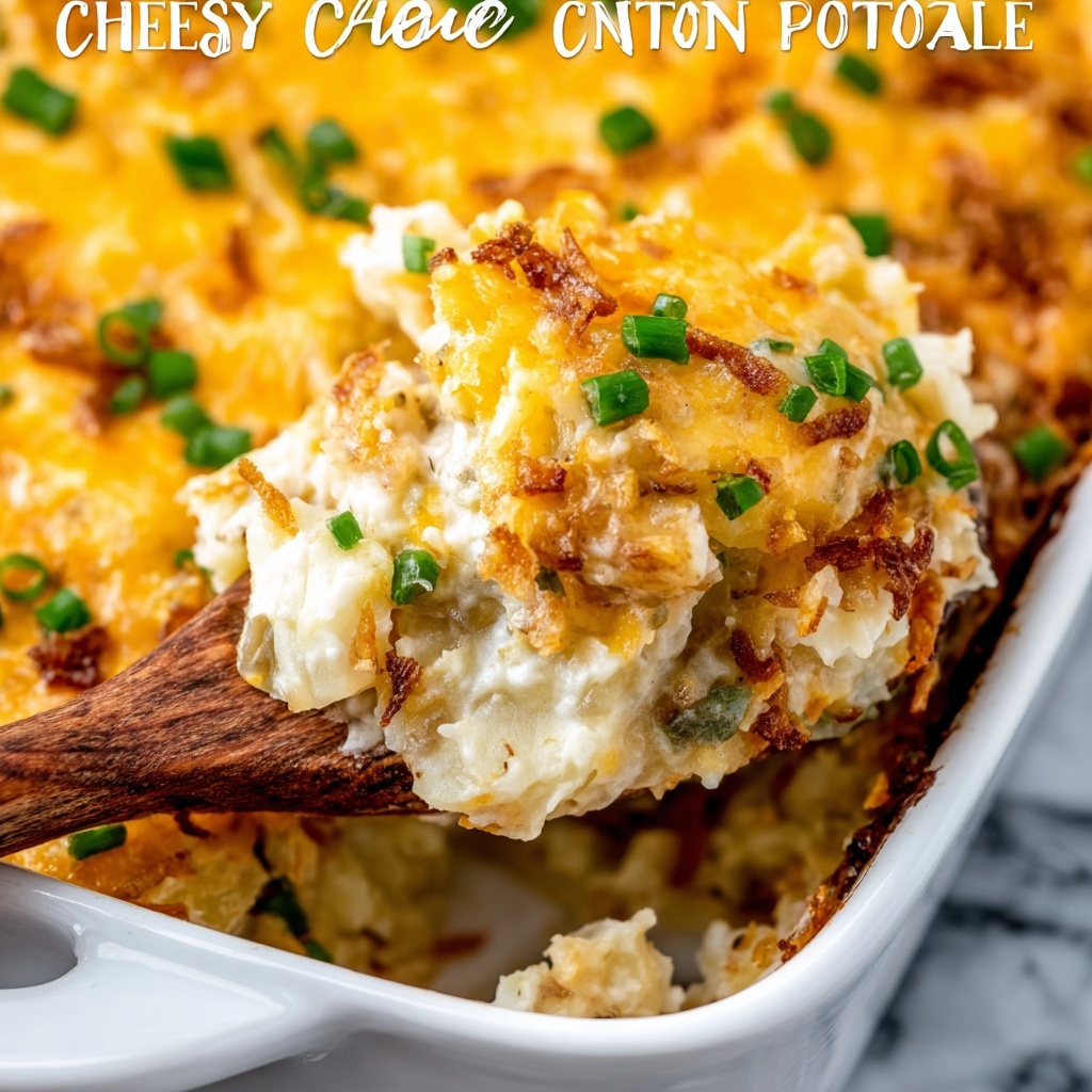 Cheesy Onion and Chive Potato Casserole Recipe - Recipe Image