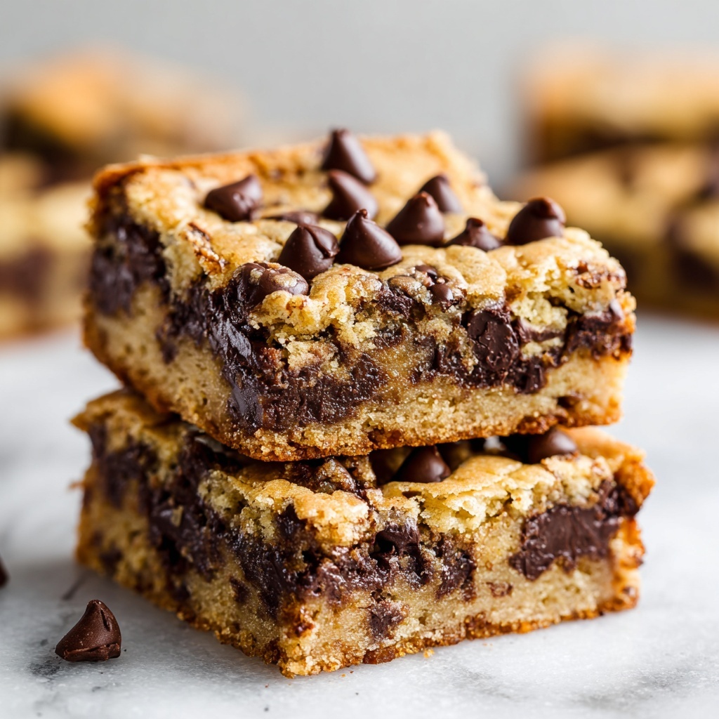 Easy Peanut Butter Chocolate Chip Bars Recipe - Recipe Image
