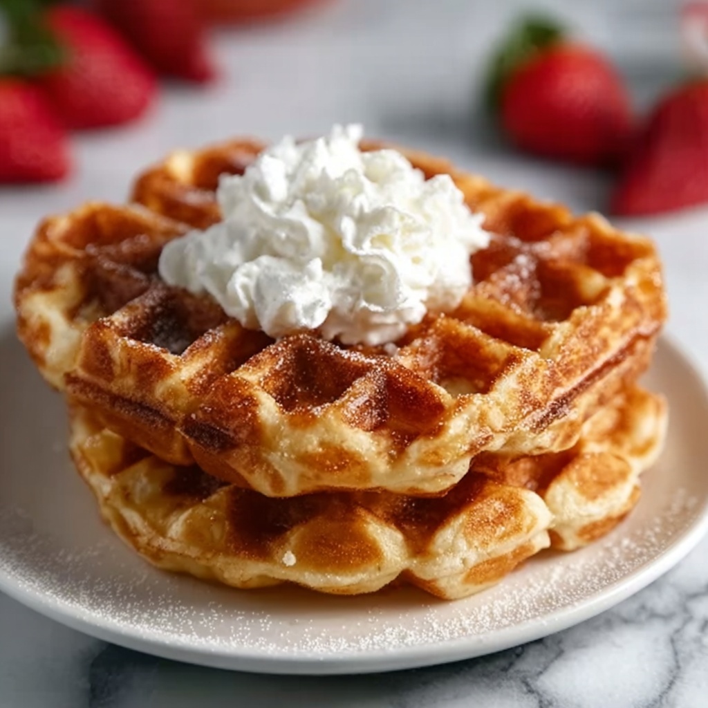 Cottage Cheese Chaffles Recipe - Recipe Image
