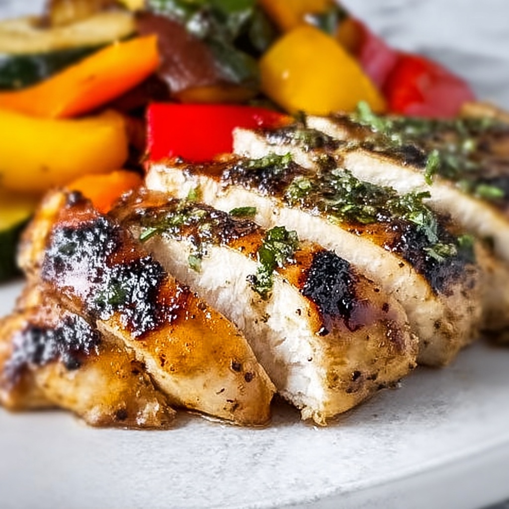 Honey Mustard Glazed Chicken with Roasted Vegetables Recipe - Recipe Image