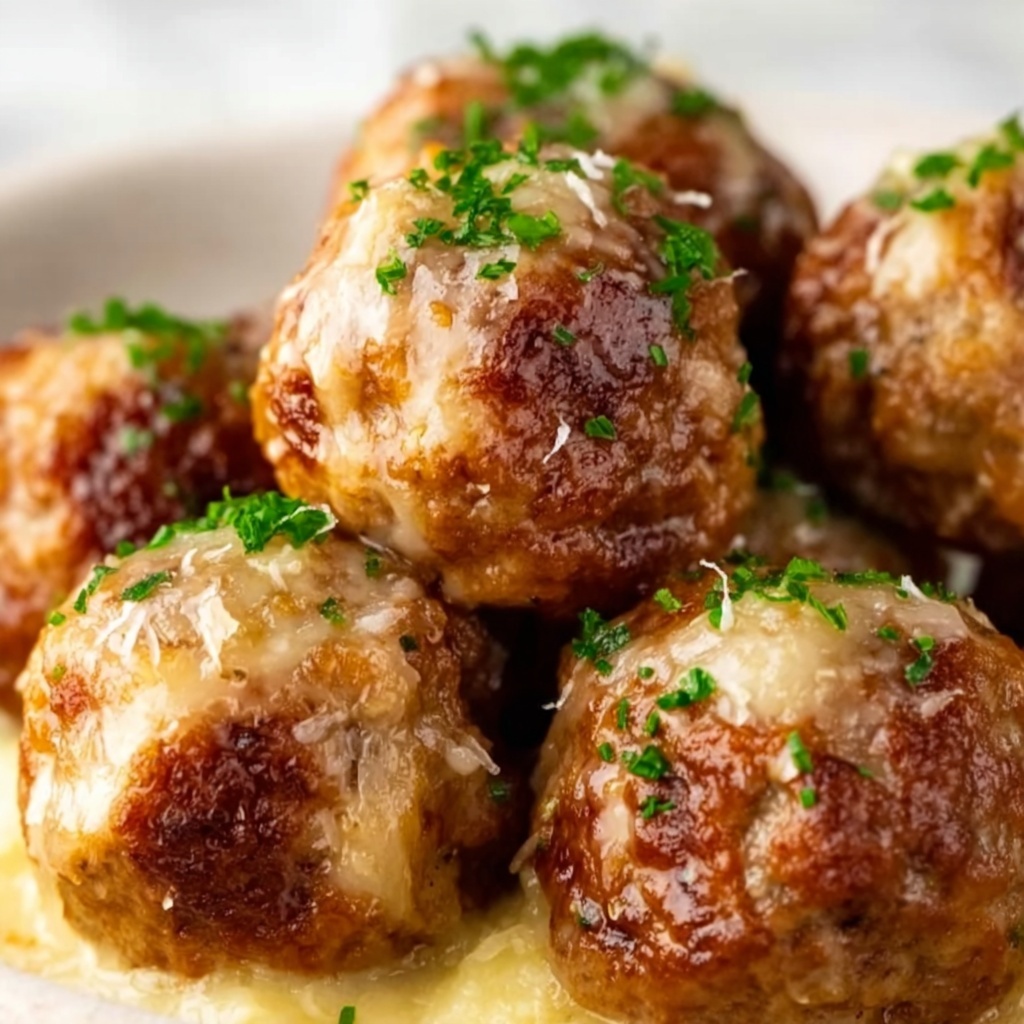 Crock Pot French Onion Meatballs Recipe - Recipe Image