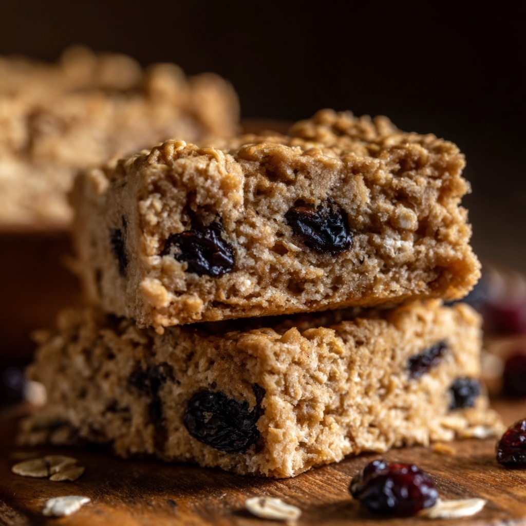 Oatmeal Raisin Cookie Bars Recipe - Recipe Image